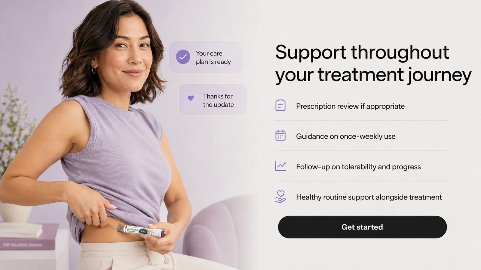 Support throughout the Zepbound treatment journey, from prescription review to ongoing follow-up